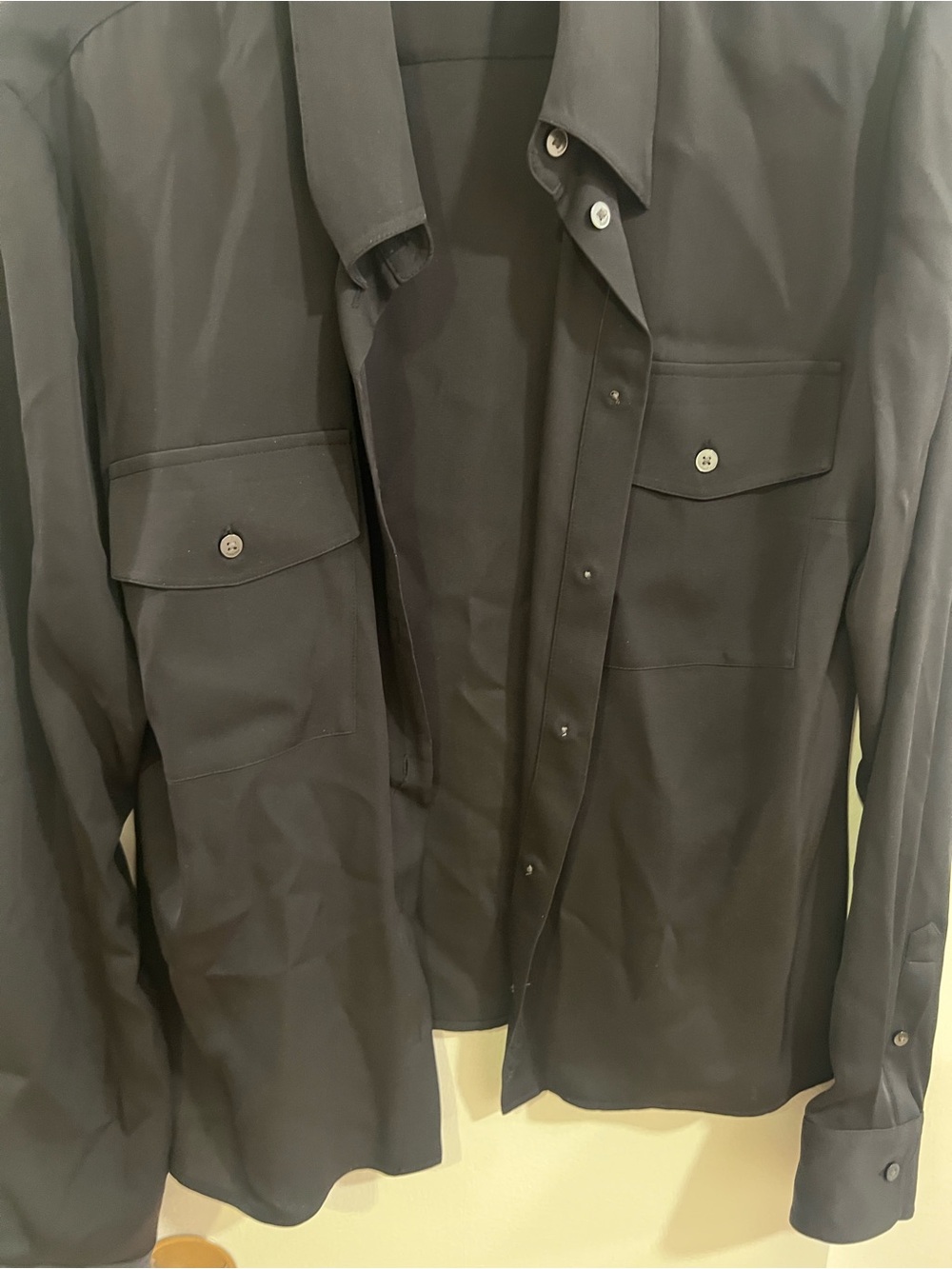Babaton Black Button Down Shirt - Picture 3 of 4